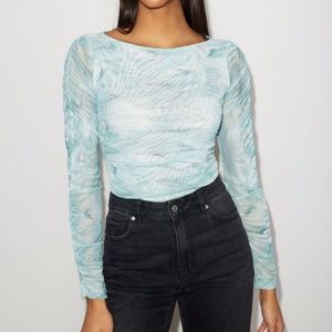 Dynamite | Long Sleeve Mesh Top